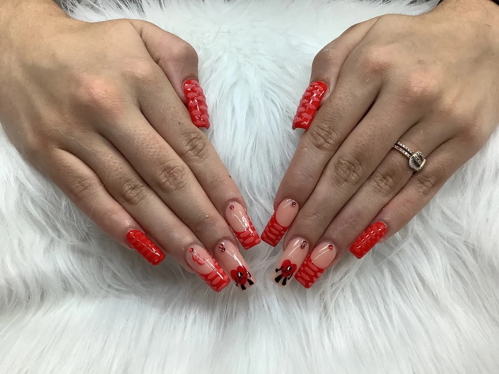 Inside T T Nails salon on W Flagler St, Miami